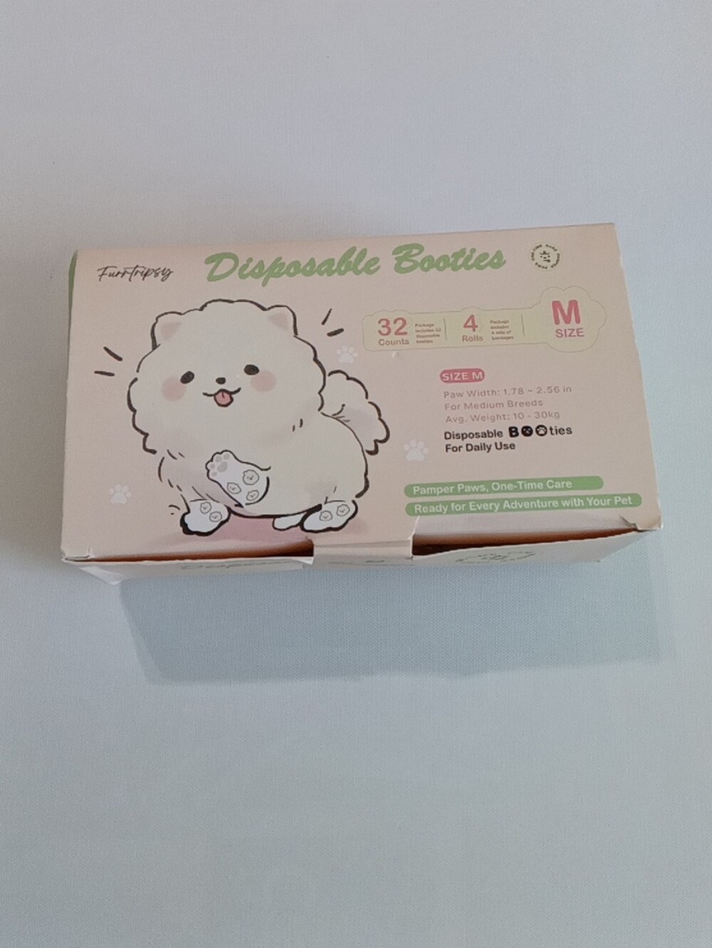 Disposable Dog 🐶 Booties, Waterproof and Breathable Size M